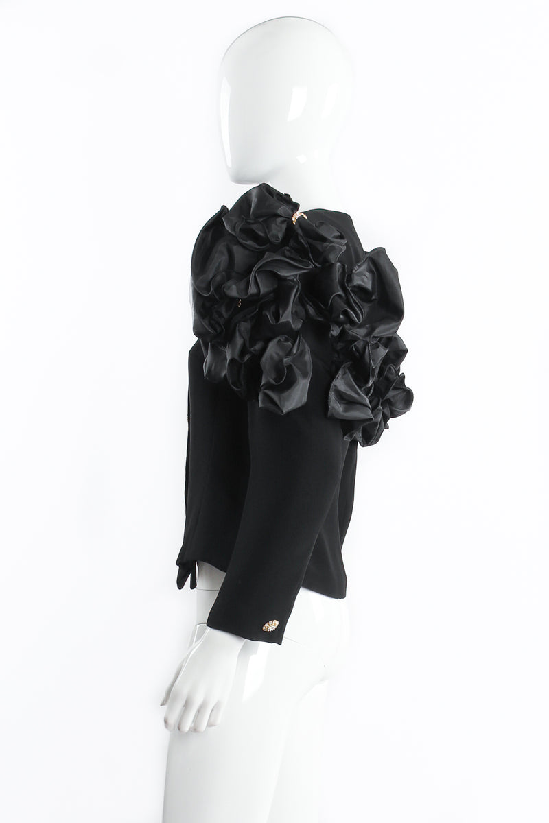 Jarin Ruffle Shoulder Jacket