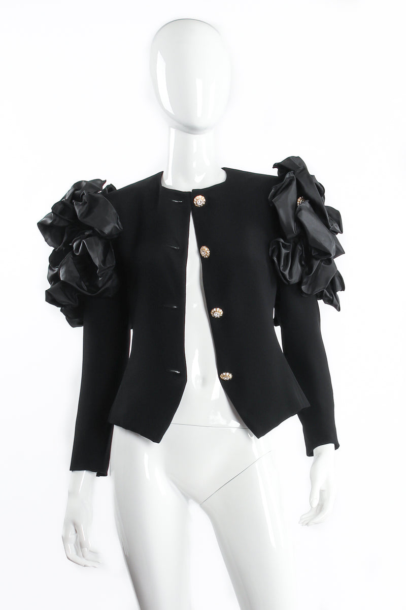 Jarin Ruffle Shoulder Jacket