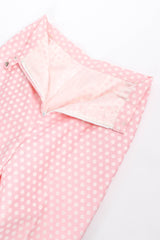 Jean Louis pink polka dot set pant lining at Recess Los Angeles