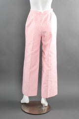 Jean Louis pink polka dot pant on mannequin back at Recess Los Angeles