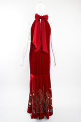 Vintage JPG Jean Paul Gaultier Landmark Velvet Trumpet Gown on Mannequin back at Recess LA