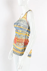 Currency Printed Tank Top by Jean Paul Gaultier Left Side View @recessla