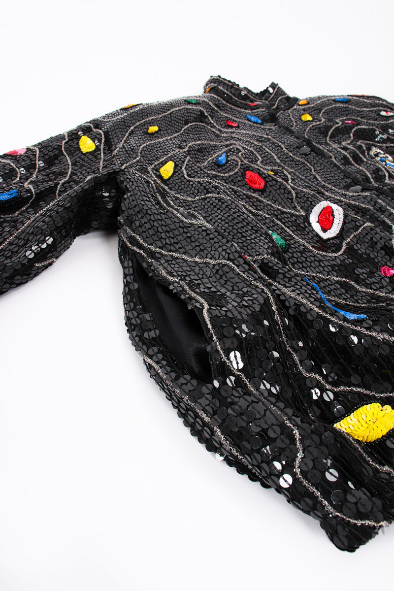 Vintage Jeanette for St Martin Sequined Stallion Bomber Jacket pocket @ Recess LA