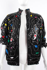 Vintage Jeanette for St Martin Sequined Stallion Bomber Jacket on Mannequin front crop @ Recess LA