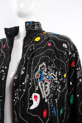 Vintage Jeanette for St Martin Sequined Stallion Bomber Jacket on Mannequin bust @ Recess LA