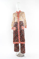 Vintage Joan Leslie by Kasper Floral Duster & Pant Set mannequin front @ Recess LA