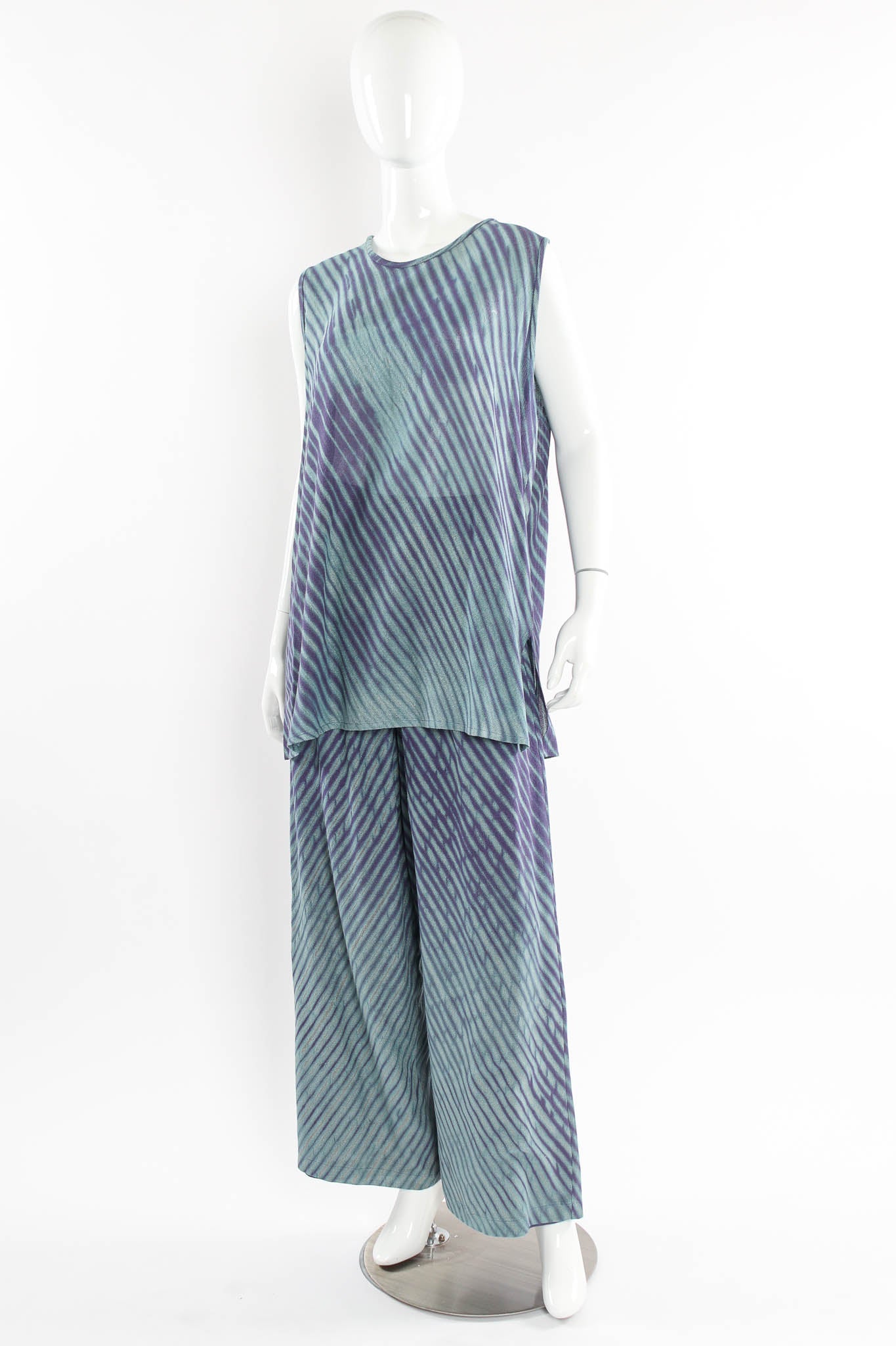 Vintage Joan McGee Tie-Dye Duster, Tank, & Pant (5 Pc Set) mannequin tank/pant @ Recess LA