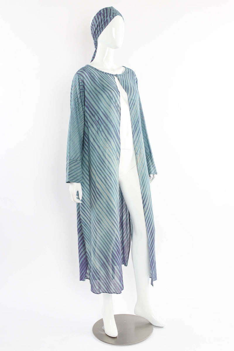 Vintage Joan McGee Tie-Dye Duster, Tank, & Pant (5 Pc Set) front duster/head wrap @ Recess LA