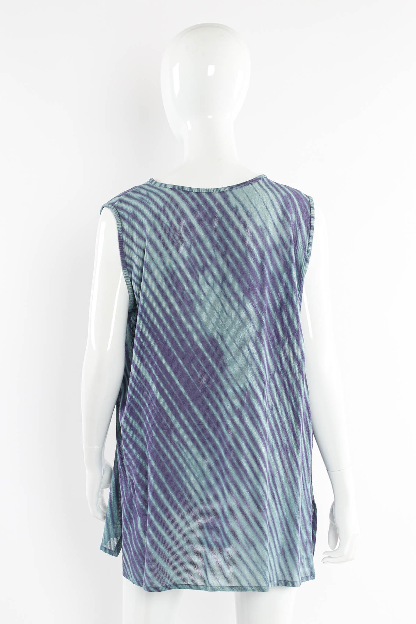 Vintage Joan McGee Tie-Dye Duster, Tank, & Pant (5 Piece Set) mannequin top1 back @ Recess Los Angeles