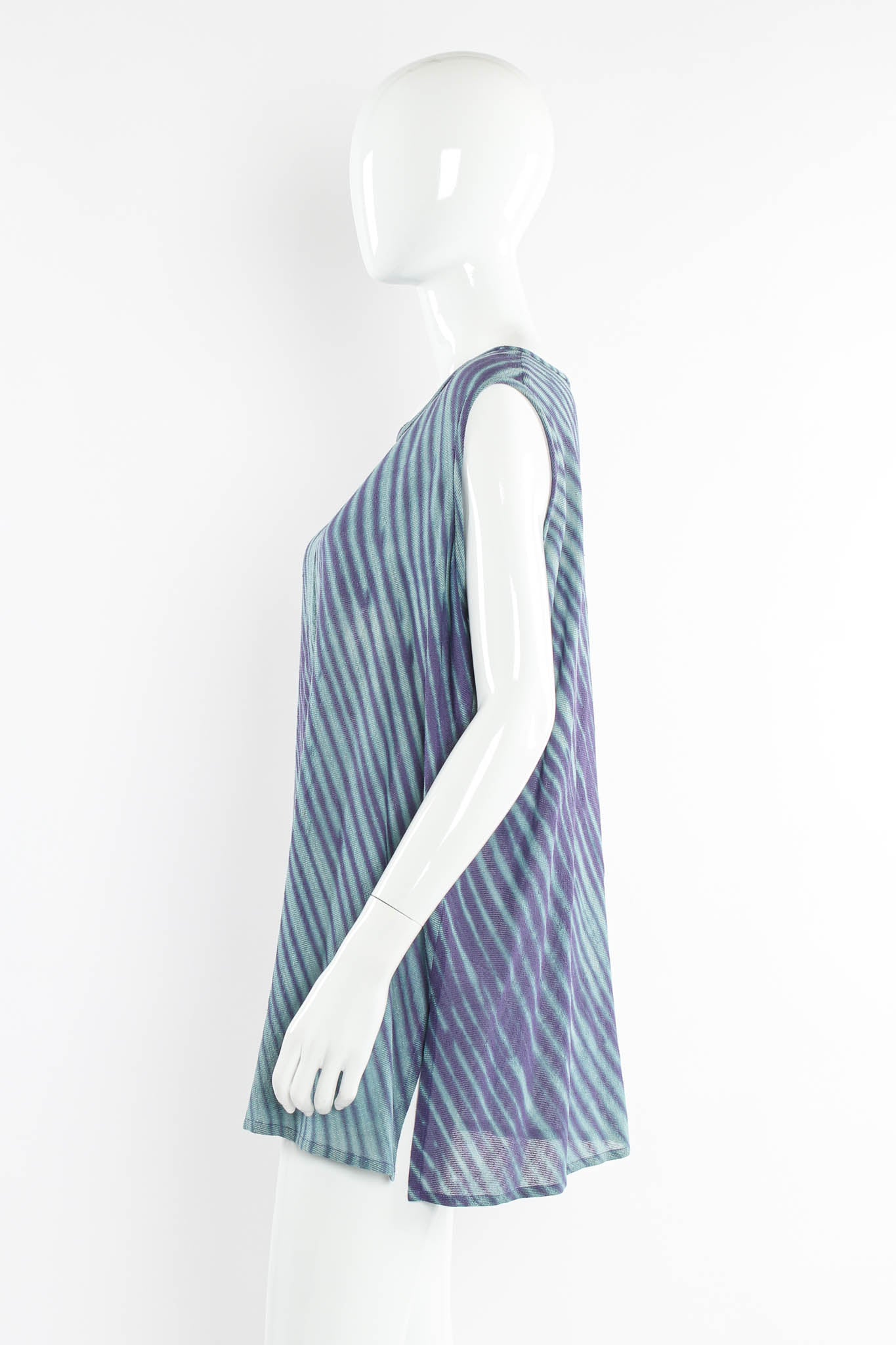 Vintage Joan McGee Tie-Dye Duster, Tank, & Pant (5 Piece Set) mannequin top1 side  @ Recess Los Angeles