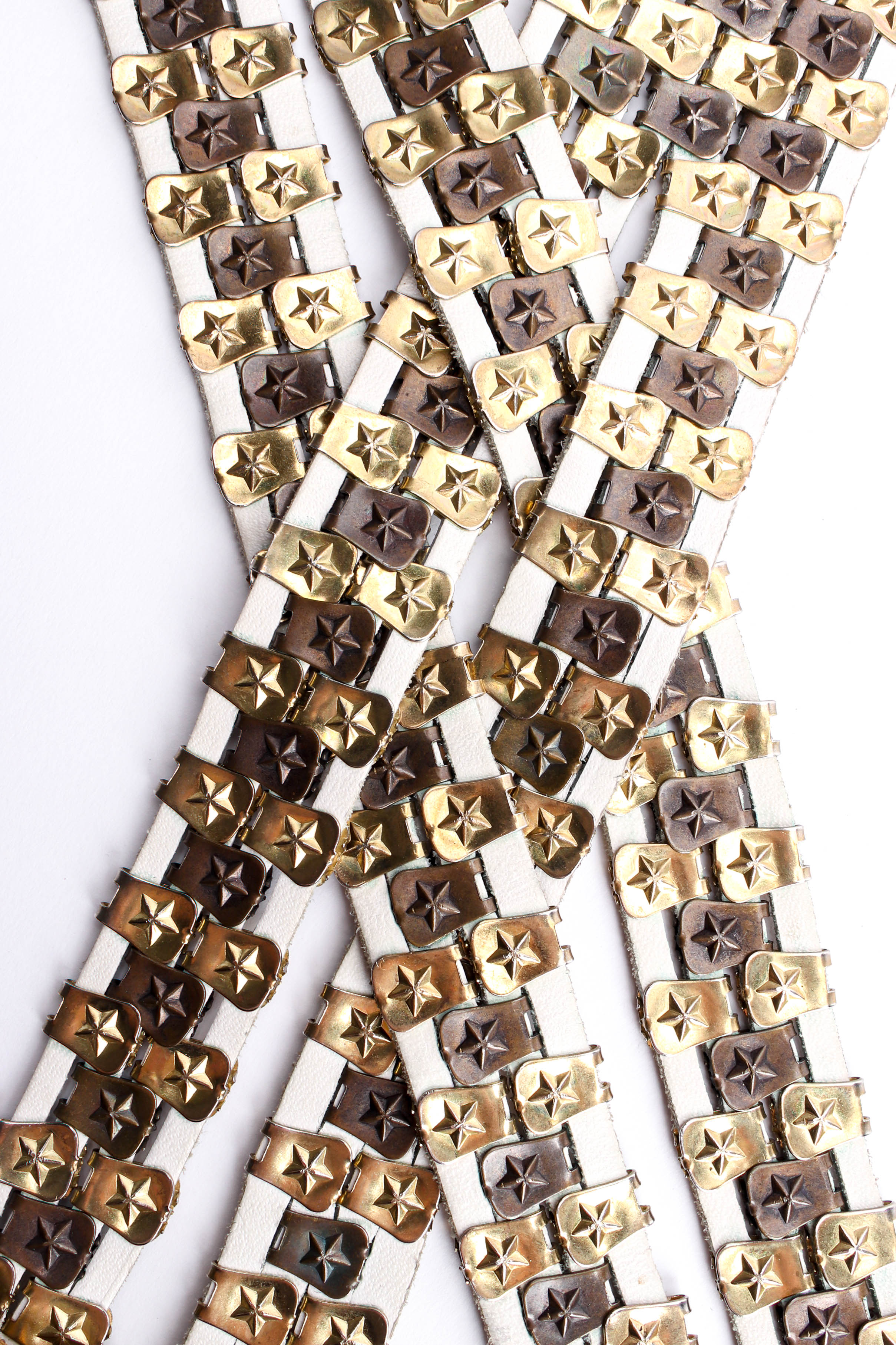 Vintage Jose Cotel Seeing Stars Double Belt criss cross brass stars @ Recess LA