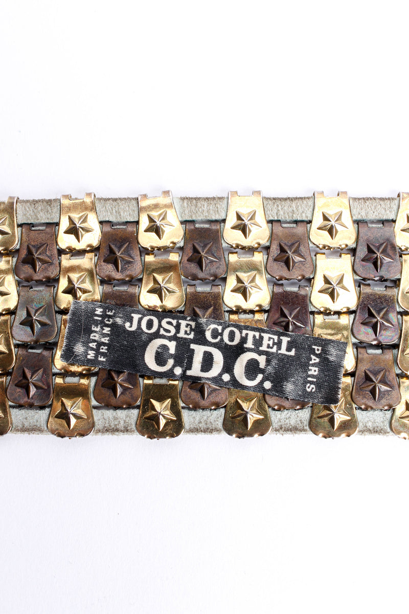 Vintage Jose Cotel Seeing Stars Double Belt tag @ Recess LA