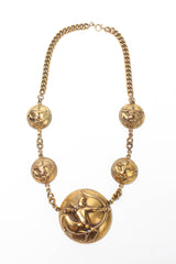 Vintage Joseff of Hollywood Sagittarius Archer Dome Necklace front overall @ Recess LA