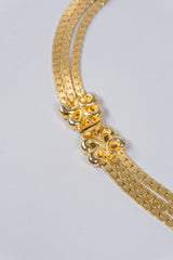 Judith Leiber Filigree Plate Bib Necklace