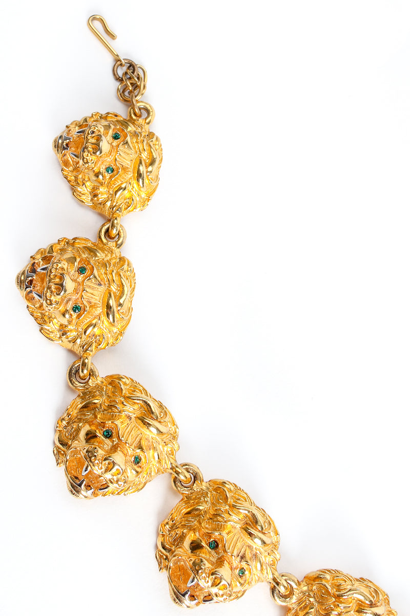 Vintage Judith Leiber Majestic Leo Collar Necklace Set detail at Recess Los Angeles