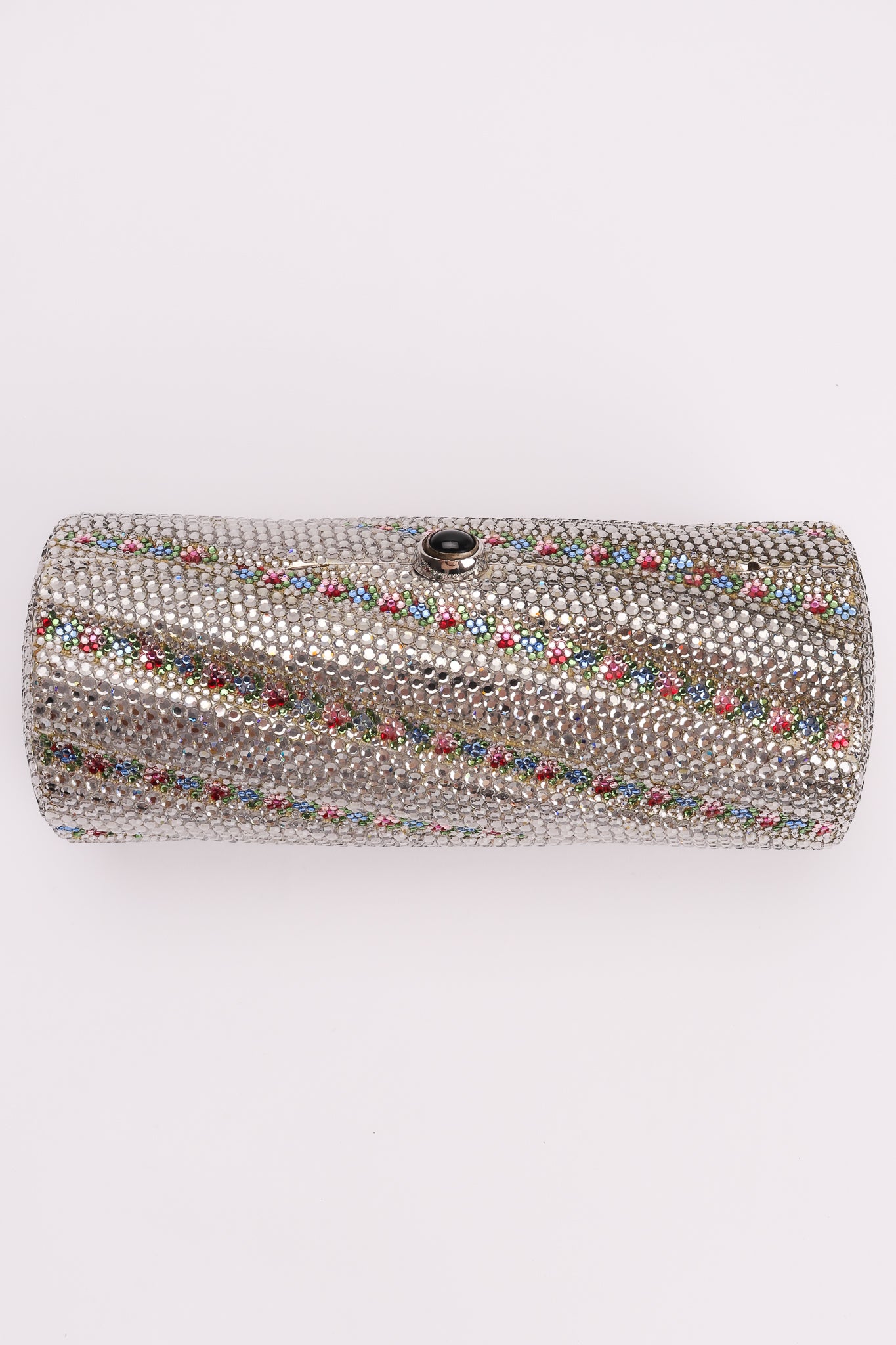 Rhinestone Scalloped Clutch