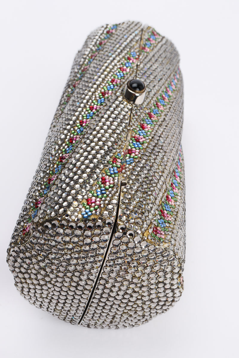 Rhinestone Scalloped Clutch