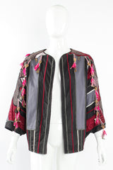 Vintage Judith Roberts Embroidered Batwing Charm Jacket on Mannequin open at Recess Los Angeles