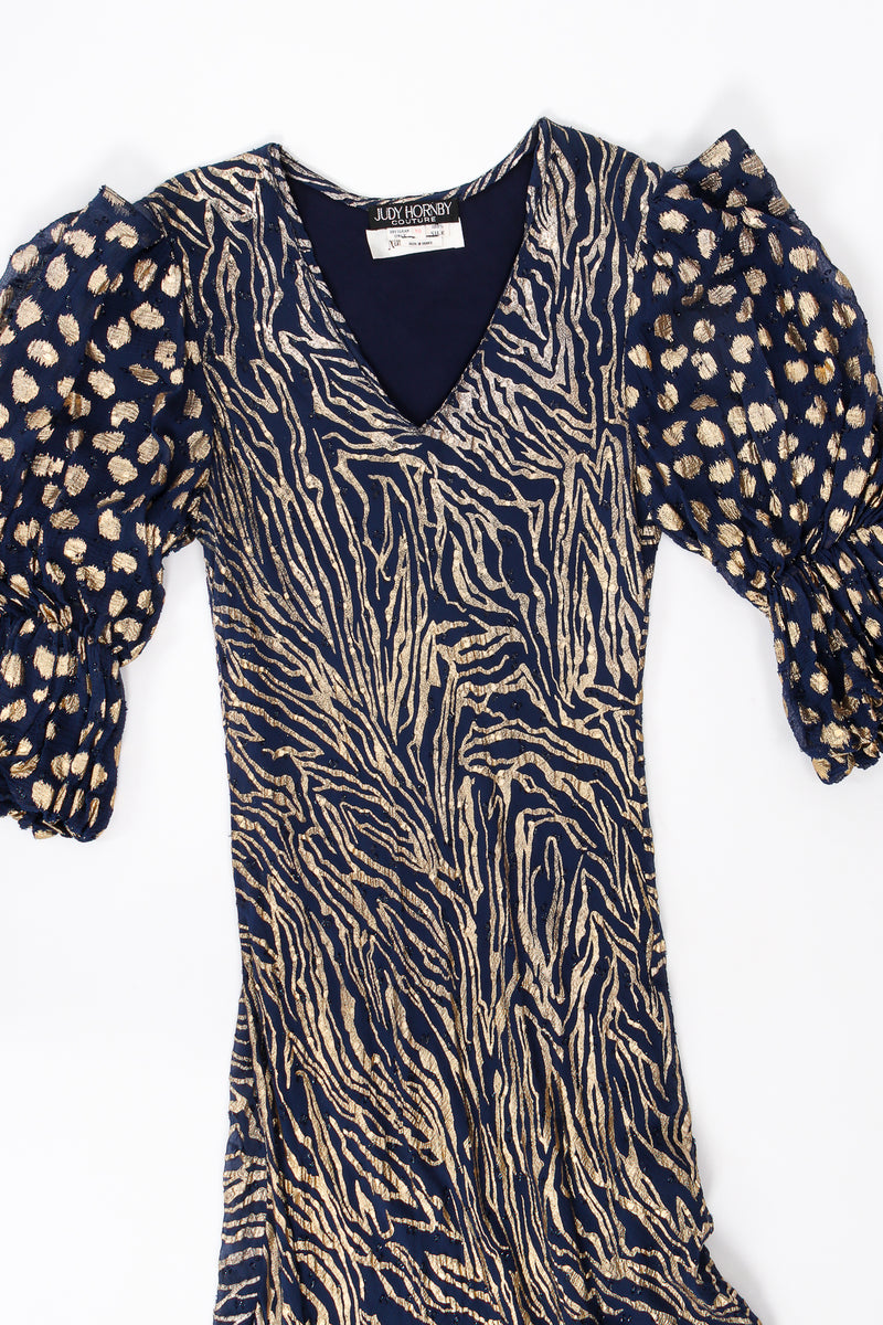 Vintage Judy Hornby Metallic Animal Bias Dress flat at Recess Los Angeles