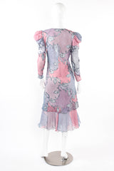 Vintage Judy Hornby Silk Patchwork Dress mannequin back  @ Recess LA