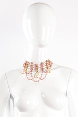 Draped Rhinestone Chain Choker