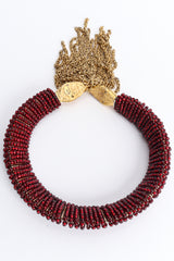 Julie Rubano Red Beaded Snake Chain Collar Back at Recess LA