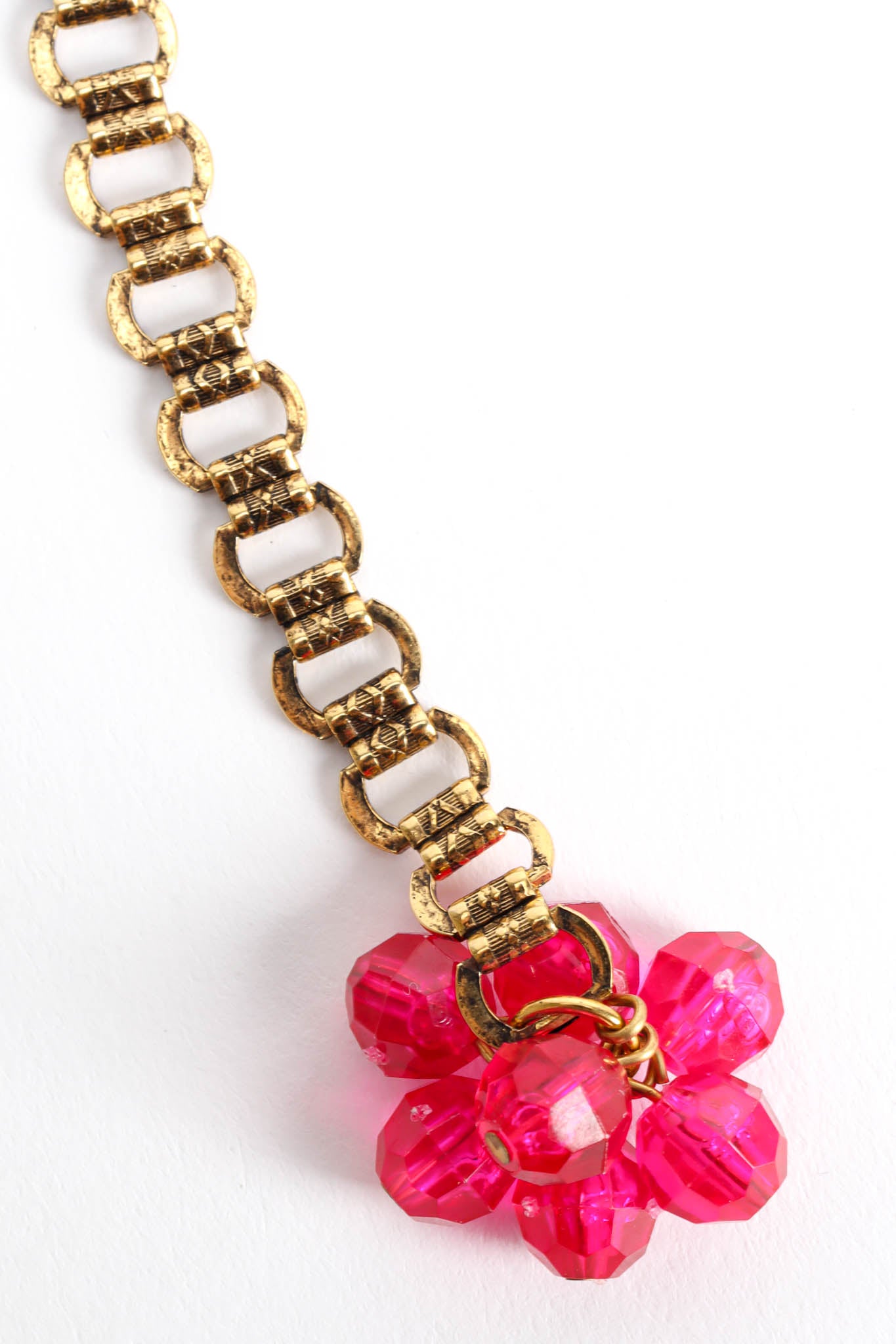 Vintage Julie Rubano Crystal Glass Bead Choker end link discloration @ Recess Los Angeles