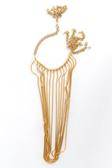 Vintage Julie Rubano Snake Drape Necklace flat front @ Recess Los Angeles