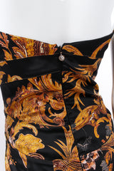 Vintage Roberto Cavalli Fleur Brocade Mermaid Dress mannequin back detail  @ Recess LA