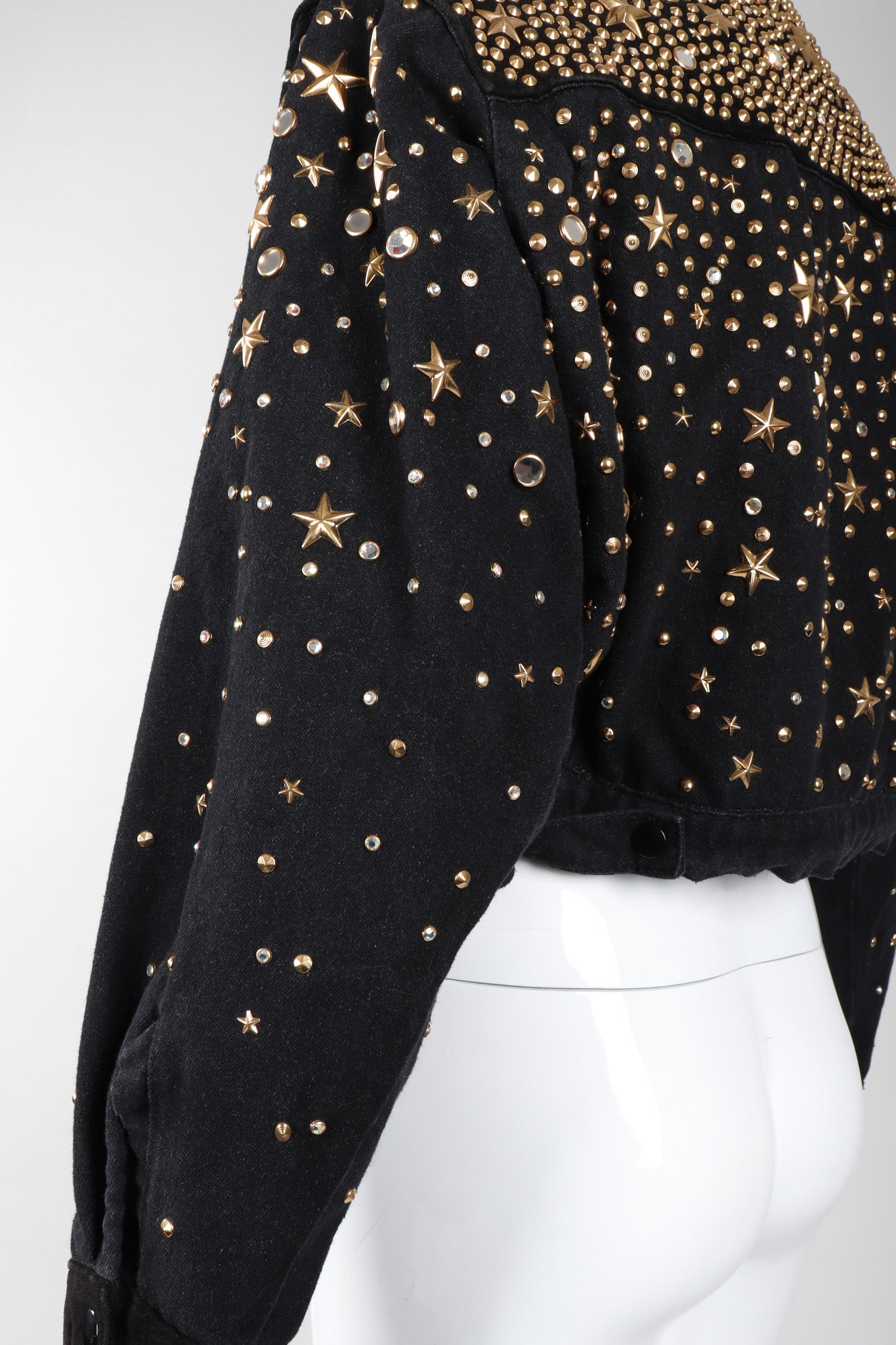 Recess Los Angeles Vintage K.Baumann Gold Starry Studded Embellished Jacket