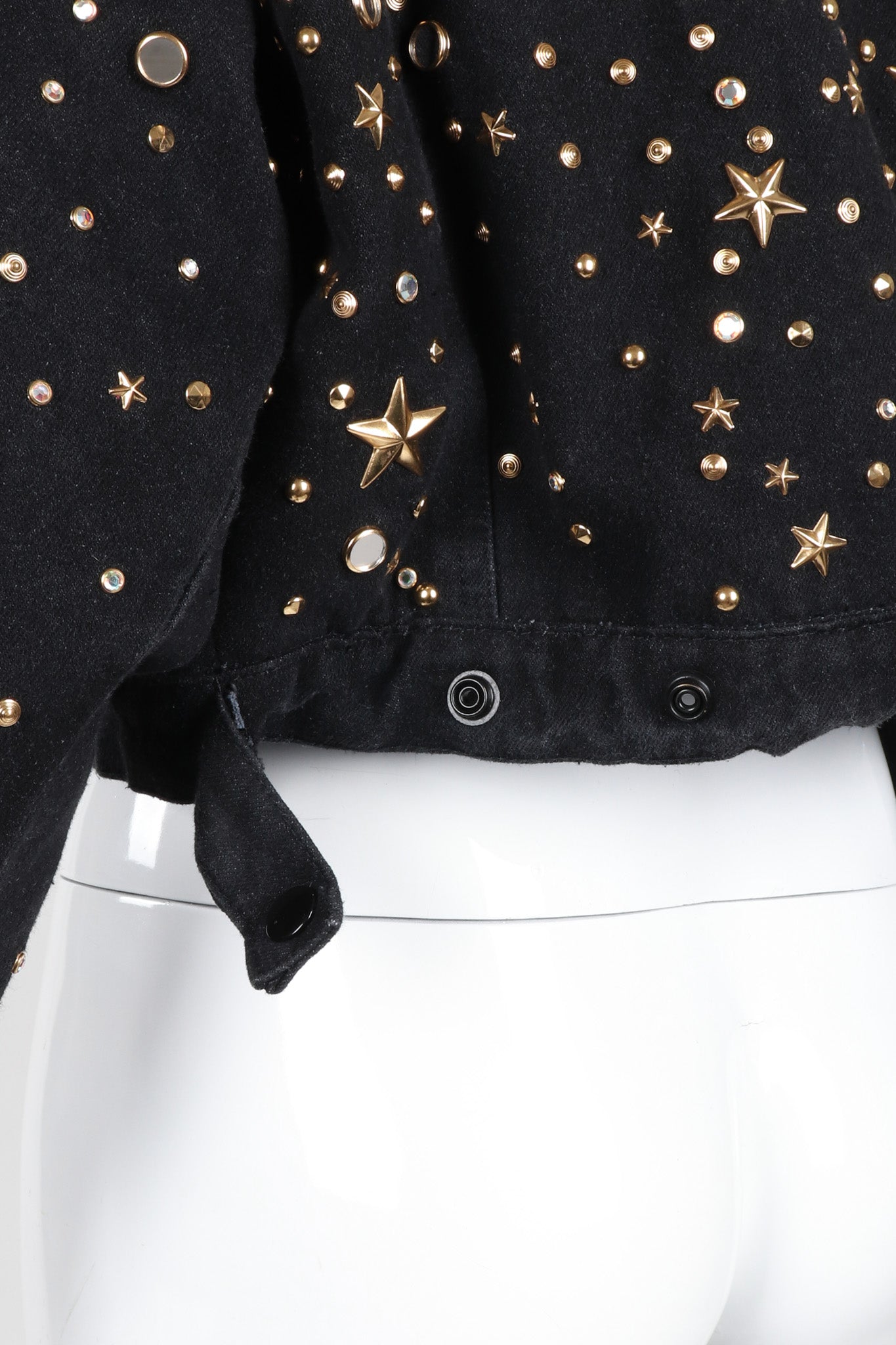 Recess Los Angeles Vintage K.Baumann Gold Starry Studded Embellished Jacket