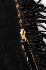 Vintage K.Baumann Stardust Studded Fringe side zipper detail @ Recess LA