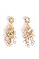 Vintage Kenneth Lane KJL Rhinestone Fringe Chandelier Earrings at Recess Los Angeles