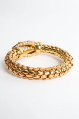 Vintage Kenneth Jay Lane Snake Rhinestone Wrap Bracelet scales close @ Recess LA