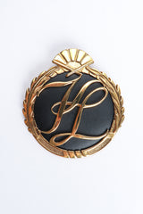 Vintage Karl Lagerfeld Oversized Monogram Logo Brooch at Recess Los Angeles