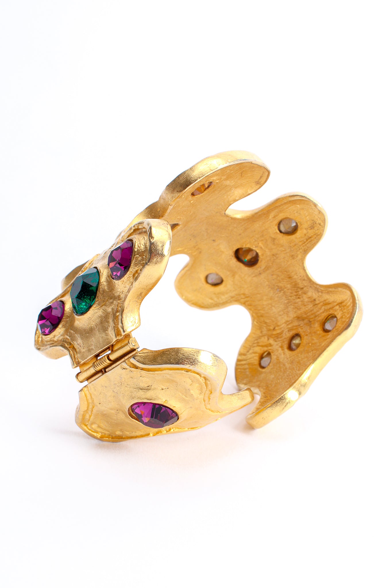 Vintage Kenneth Lane Jeweled Wavy Cuff Bracelet at Recess Los Angeles