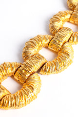 Vintage Kenneth Lane KJL Textured Link Bracelet detail at Recess Los Angeles