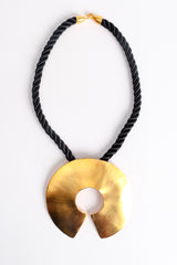 Vintage Kenneth Lane Modernist Disc Pendant Necklace at Recess Los Angeles