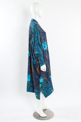 Vintage Kenzo Paisley Floral Tunic Shirt Dress mannequin side @ Recess LA