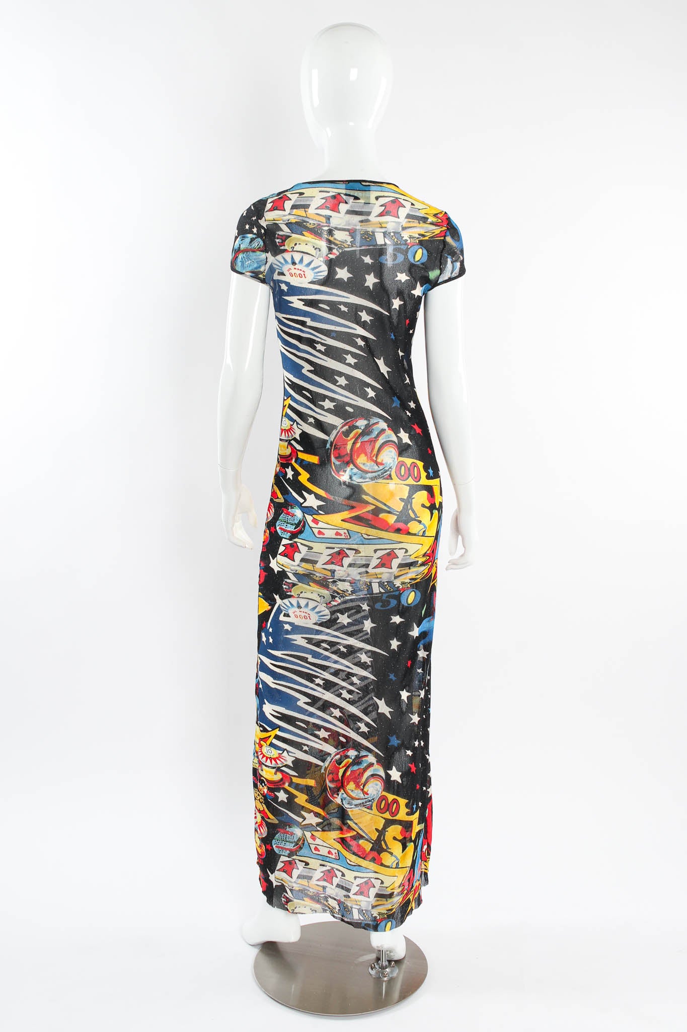 Vintage Kenzo Space Pinball Mesh Dress mannequin back @ Recess Los Angeles