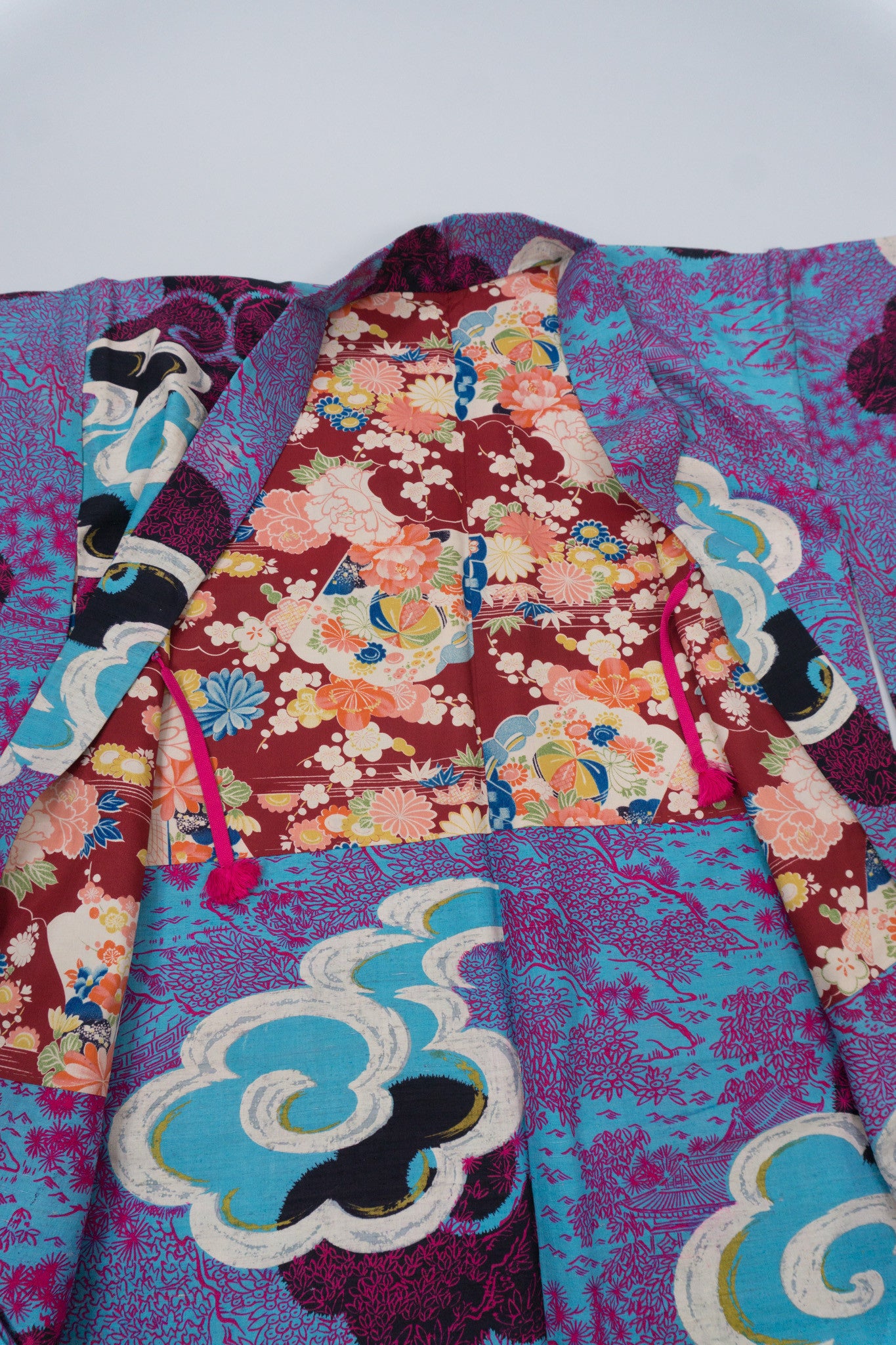 Japanese Cloud Village Vintage Kimono