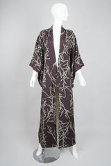 Japanese Silk Spring Bud Dries Van Noten Inspired Vintage Komon Kimono