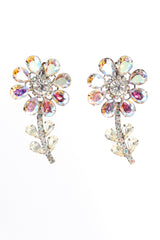 Vintage Kirks Folly Iridescent Crystal Daisy Earrings at Recess Los Angeles