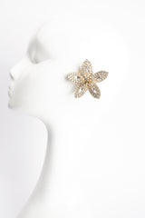 Vintage Kirks Folly Rhinestone Blossom Earring on Mannequin at Recess Los Angeles