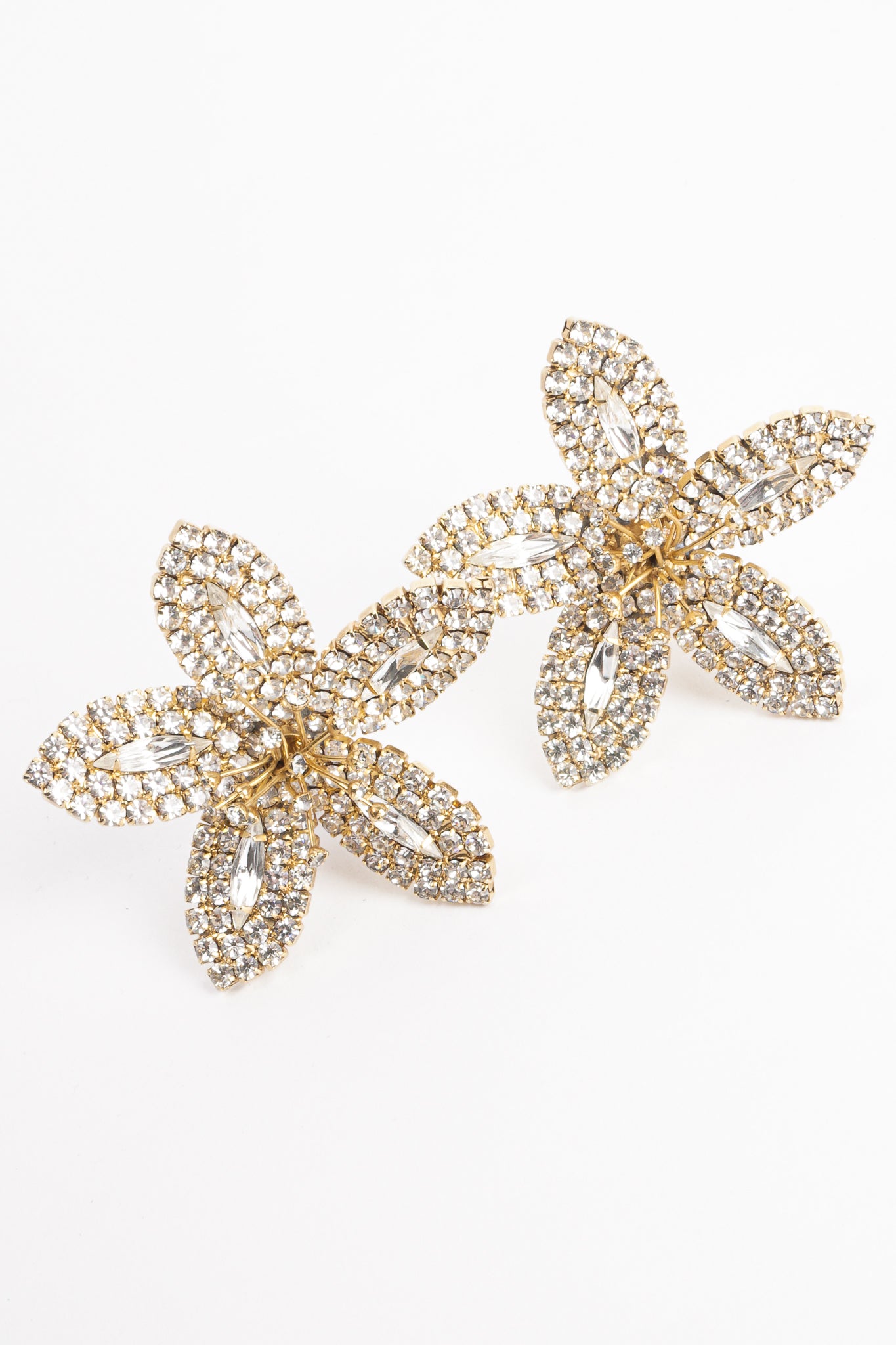 Vintage Kirks Folly Rhinestone Blossom Earrings at Recess Los Angeles