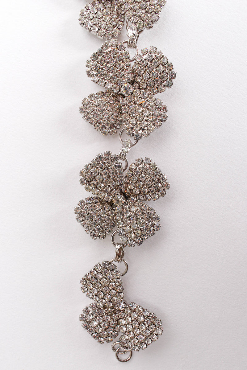 Vintage Kirks Folly Rhinestone Blossom Choker missing petal & missing marquise stone @ Recess LA