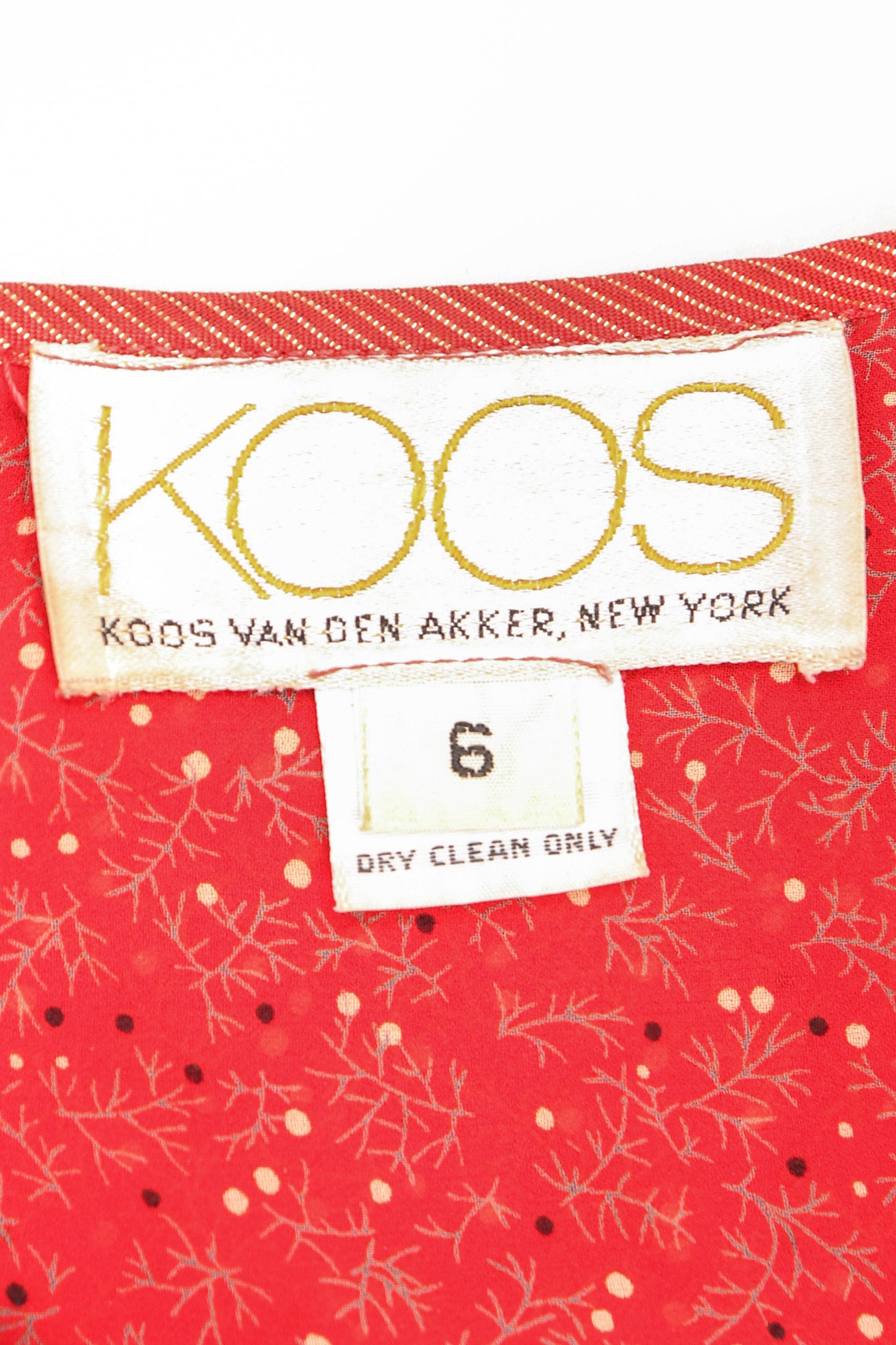 Recess Los Angeles Vintage Koos Van Den Akker Batwing Chiffon Patchwork Lamé Dress