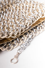 Lewis Vintage Champagne Mixed Metal Chain Link Bag