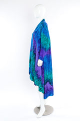 L Leanne hand painted silk kimono duster on mannequin @recessla