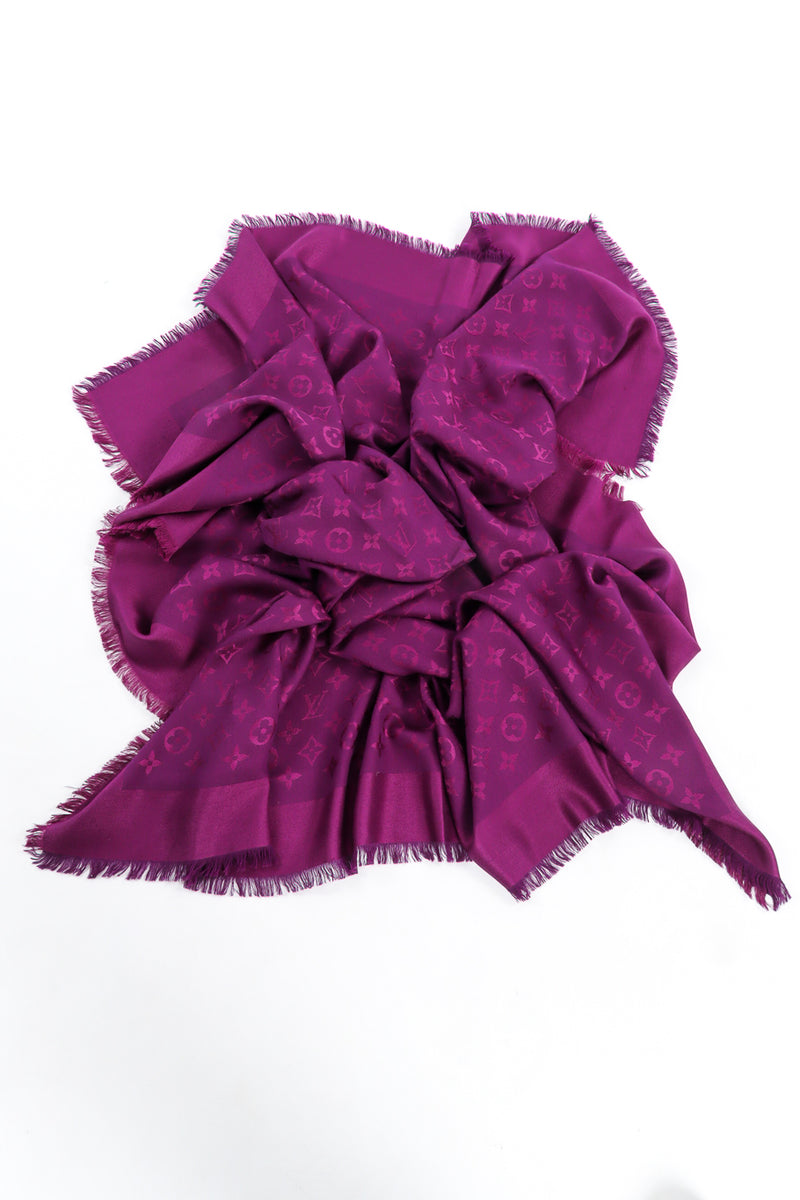 Louis Vuitton Oversized Monogram Scarf scrunch view @recessla